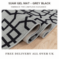 Hallway Geometric Runner Modern Kitchen Rug Non Slip Door Mat Long Floor Mats UK
