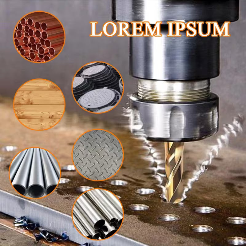 246PCS Professional Drill Bit & Screwdriver Bit Set  Titanium Coated HSS Drill Bits for Wood, Metal & Masonry with Magnetic Bit Holder & Storage Case