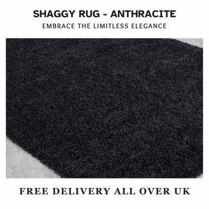 Modern Shaggy Rug Big Fluffy Carpets Floor Mats for Bedrooms Living Rooms Rug UK