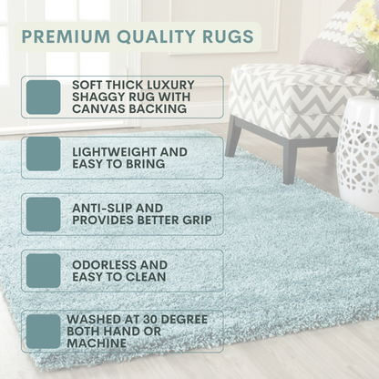 Modern Shaggy Rug Big Fluffy Carpets Floor Mats for Bedrooms Living Rooms Rug UK