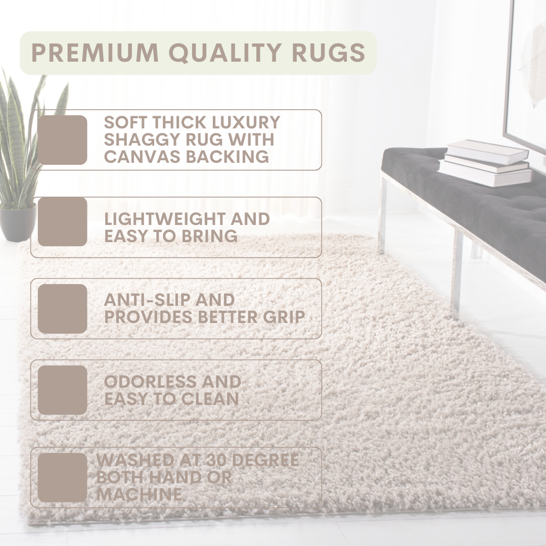 Modern Shaggy Rug Big Fluffy Carpets Floor Mats for Bedrooms Living Rooms Rug UK