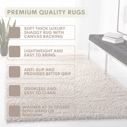 Modern Shaggy Rug Big Fluffy Carpets Floor Mats for Bedrooms Living Rooms Rug UK