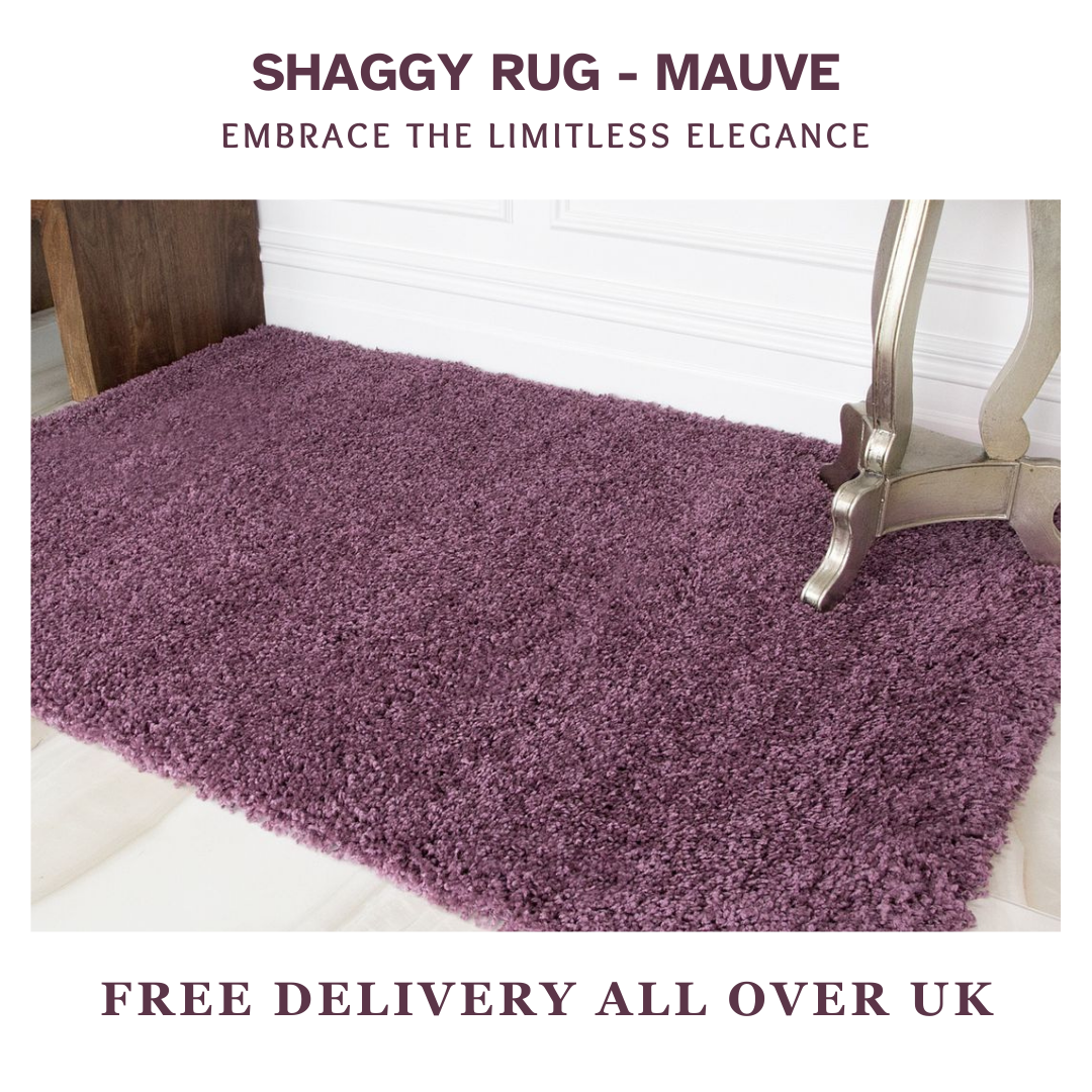 Modern Shaggy Rug Big Fluffy Carpets Floor Mats for Bedrooms Living Rooms Rug UK