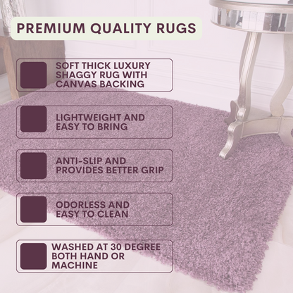 Modern Shaggy Rug Big Fluffy Carpets Floor Mats for Bedrooms Living Rooms Rug UK