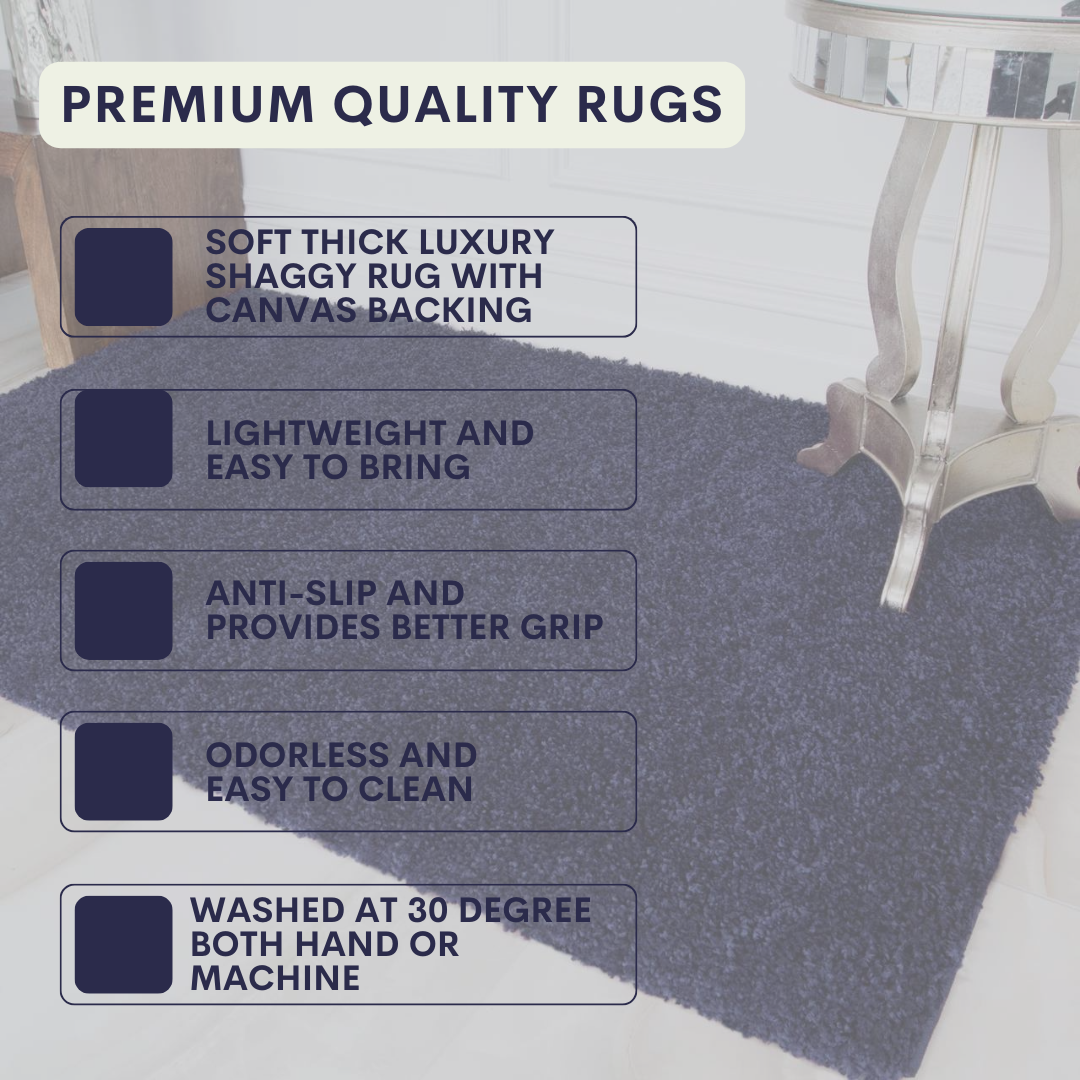 Modern Shaggy Rug Big Fluffy Carpets Floor Mats for Bedrooms Living Rooms Rug UK