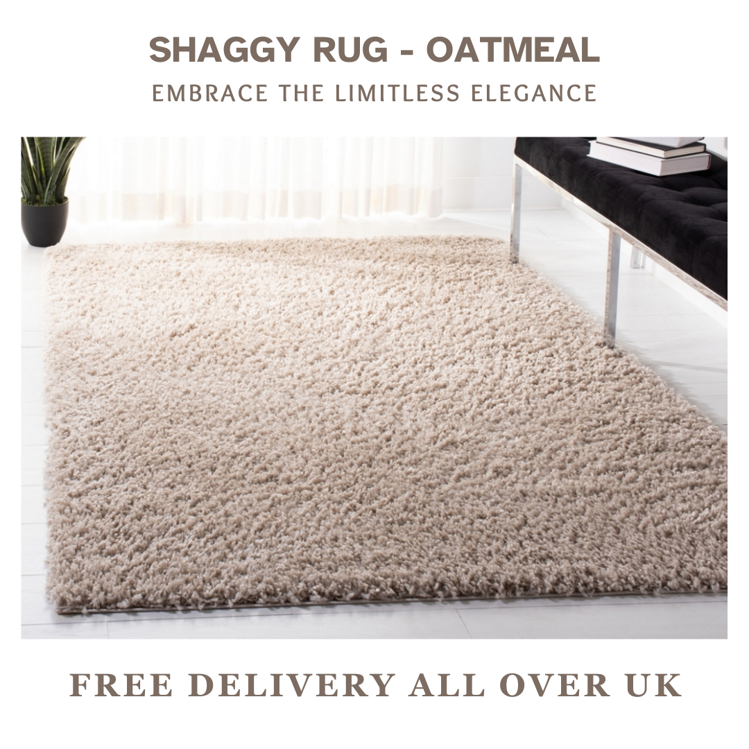 Modern Shaggy Rug Big Fluffy Carpets Floor Mats for Bedrooms Living Rooms Rug UK