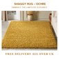 Modern Shaggy Rug Big Fluffy Carpets Floor Mats for Bedrooms Living Rooms Rug UK