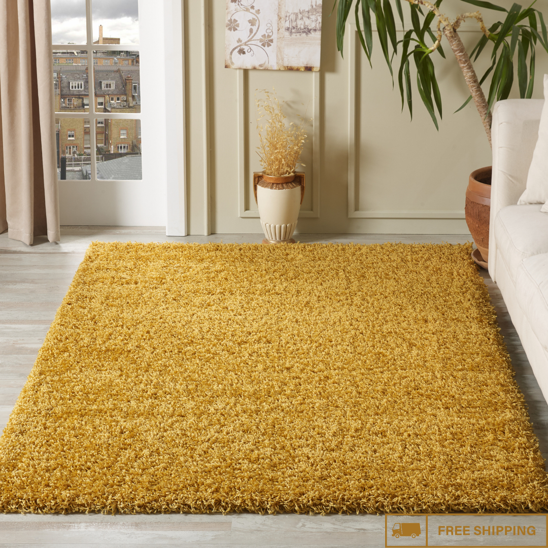 Modern Shaggy Rug Big Fluffy Carpets Floor Mats for Bedrooms Living Rooms Rug UK