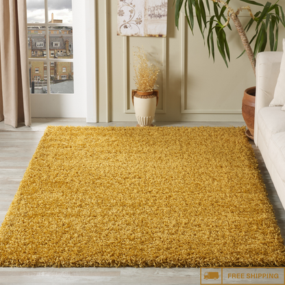 Modern Shaggy Rug Big Fluffy Carpets Floor Mats for Bedrooms Living Rooms Rug UK