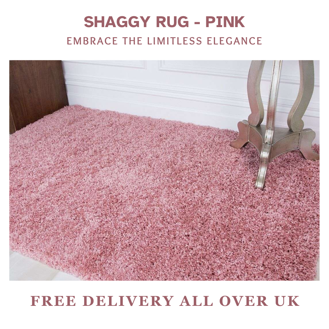 Modern Shaggy Rug Big Fluffy Carpets Floor Mats for Bedrooms Living Rooms Rug UK