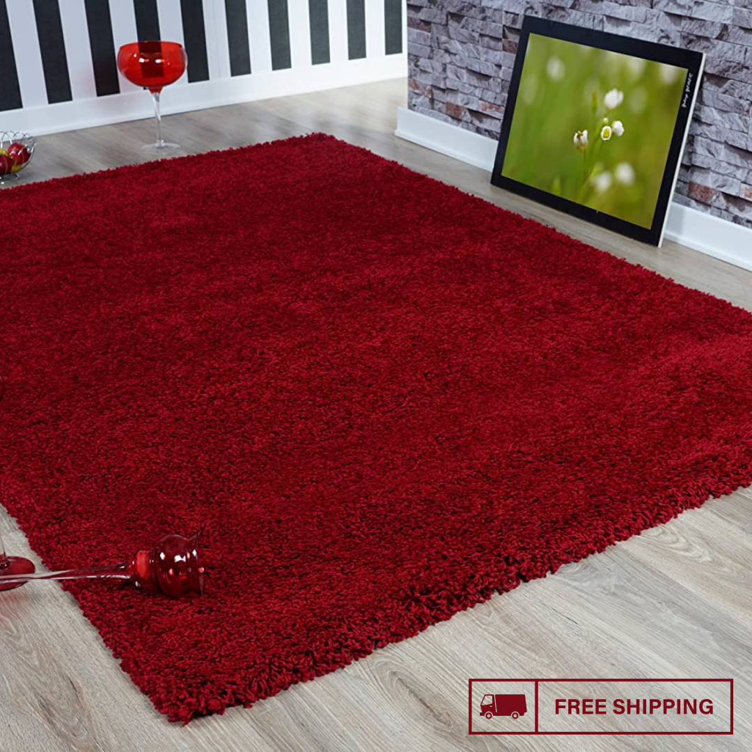 Modern Shaggy Rug Big Fluffy Carpets Floor Mats for Bedrooms Living Rooms Rug UK