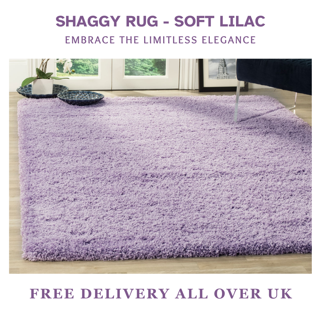 Modern Shaggy Rug Big Fluffy Carpets Floor Mats for Bedrooms Living Rooms Rug UK