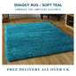 Modern Shaggy Rug Big Fluffy Carpets Floor Mats for Bedrooms Living Rooms Rug UK