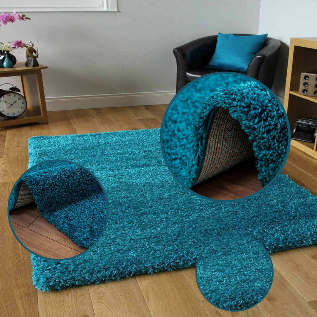 Modern Shaggy Rug Big Fluffy Carpets Floor Mats for Bedrooms Living Rooms Rug UK