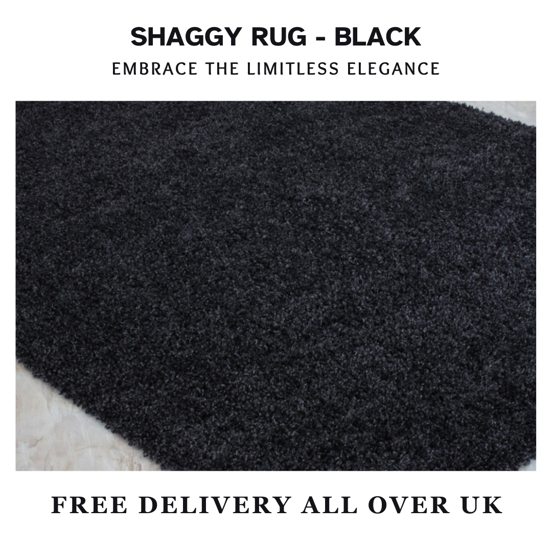 Modern Shaggy Rug Big Fluffy Carpets Floor Mats for Bedrooms Living Rooms Rug UK