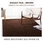 Modern Shaggy Rug Big Fluffy Carpets Floor Mats for Bedrooms Living Rooms Rug UK