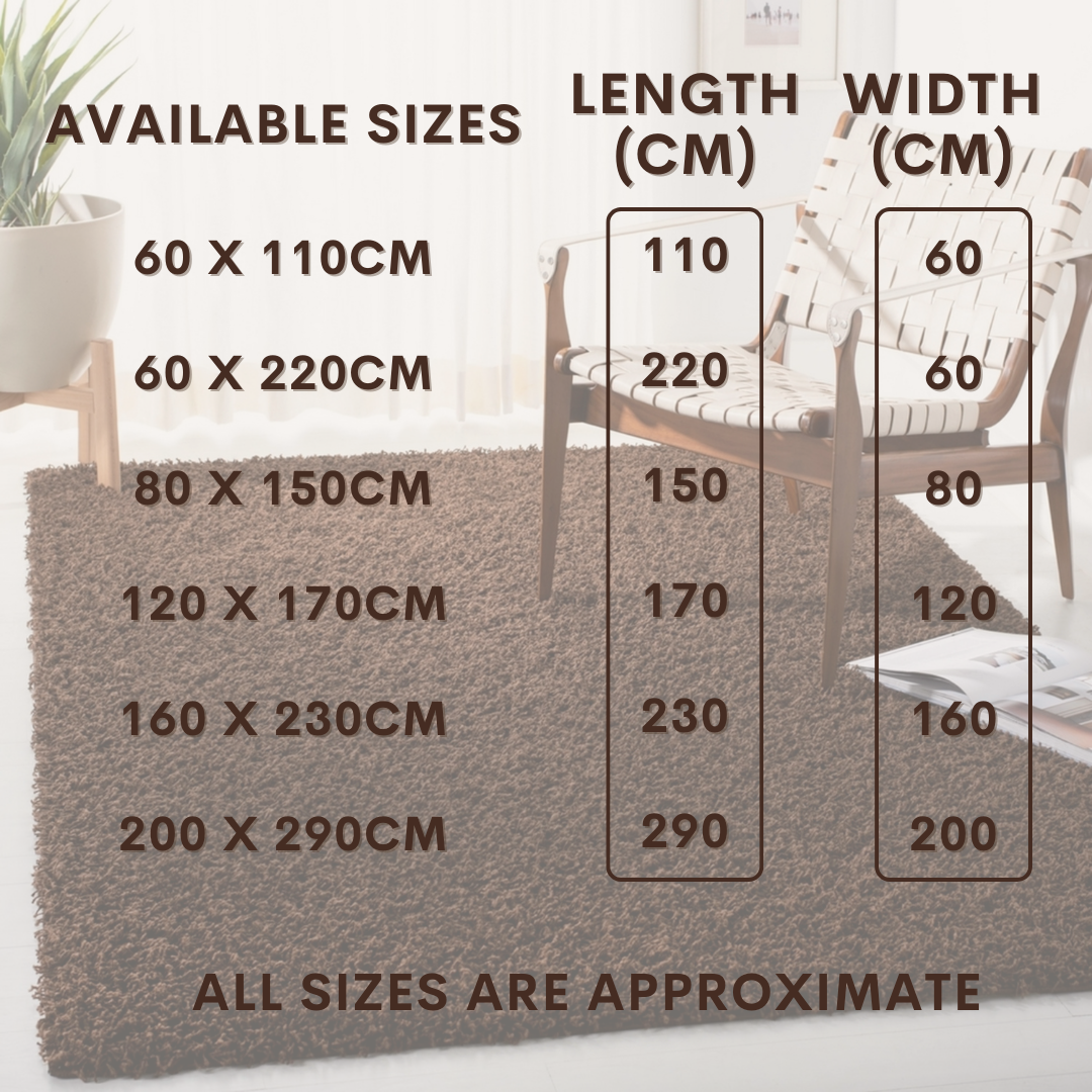 Modern Shaggy Rug Big Fluffy Carpets Floor Mats for Bedrooms Living Rooms Rug UK