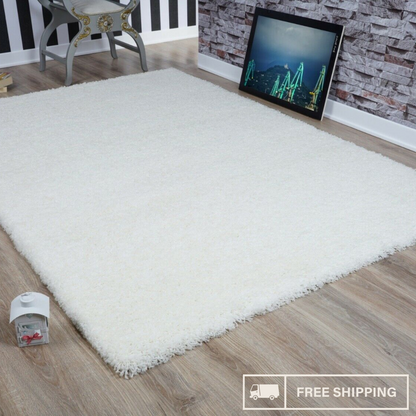 Modern Shaggy Rug Big Fluffy Carpets Floor Mats for Bedrooms Living Rooms Rug UK