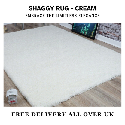 Modern Shaggy Rug Big Fluffy Carpets Floor Mats for Bedrooms Living Rooms Rug UK
