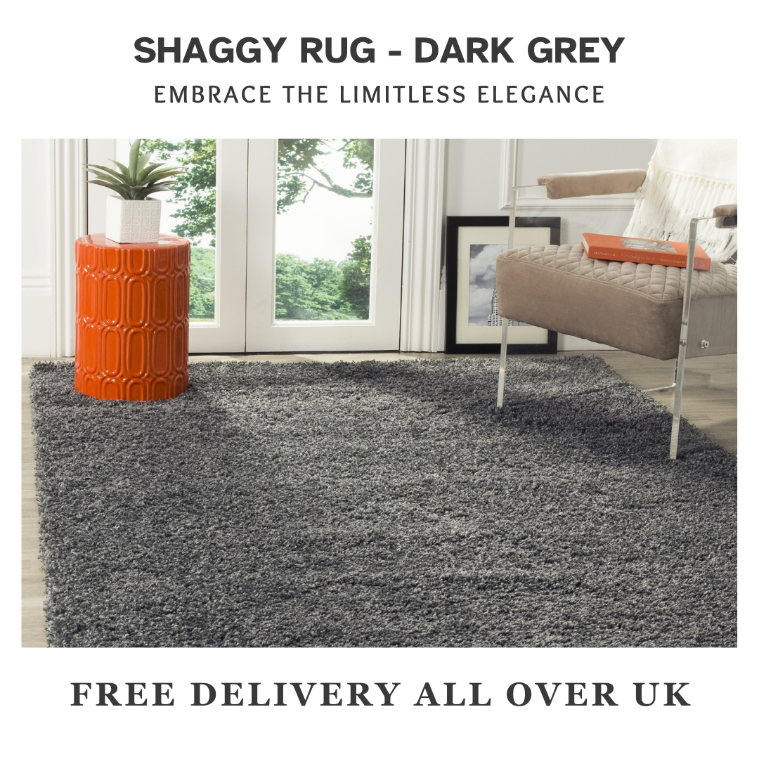 Modern Shaggy Rug Big Fluffy Carpets Floor Mats for Bedrooms Living Rooms Rug UK