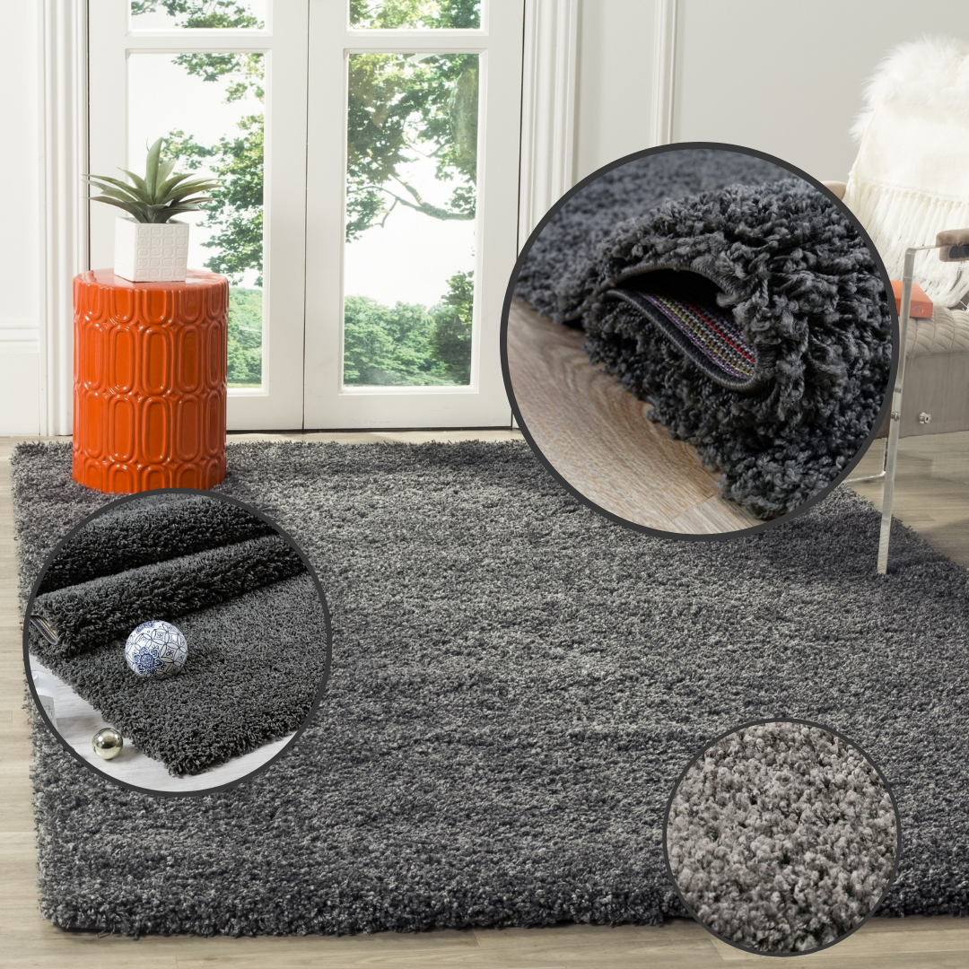 Modern Shaggy Rug Big Fluffy Carpets Floor Mats for Bedrooms Living Rooms Rug UK