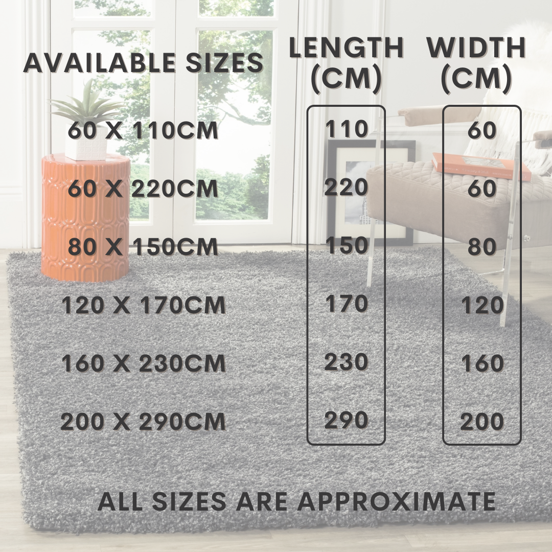 Modern Shaggy Rug Big Fluffy Carpets Floor Mats for Bedrooms Living Rooms Rug UK