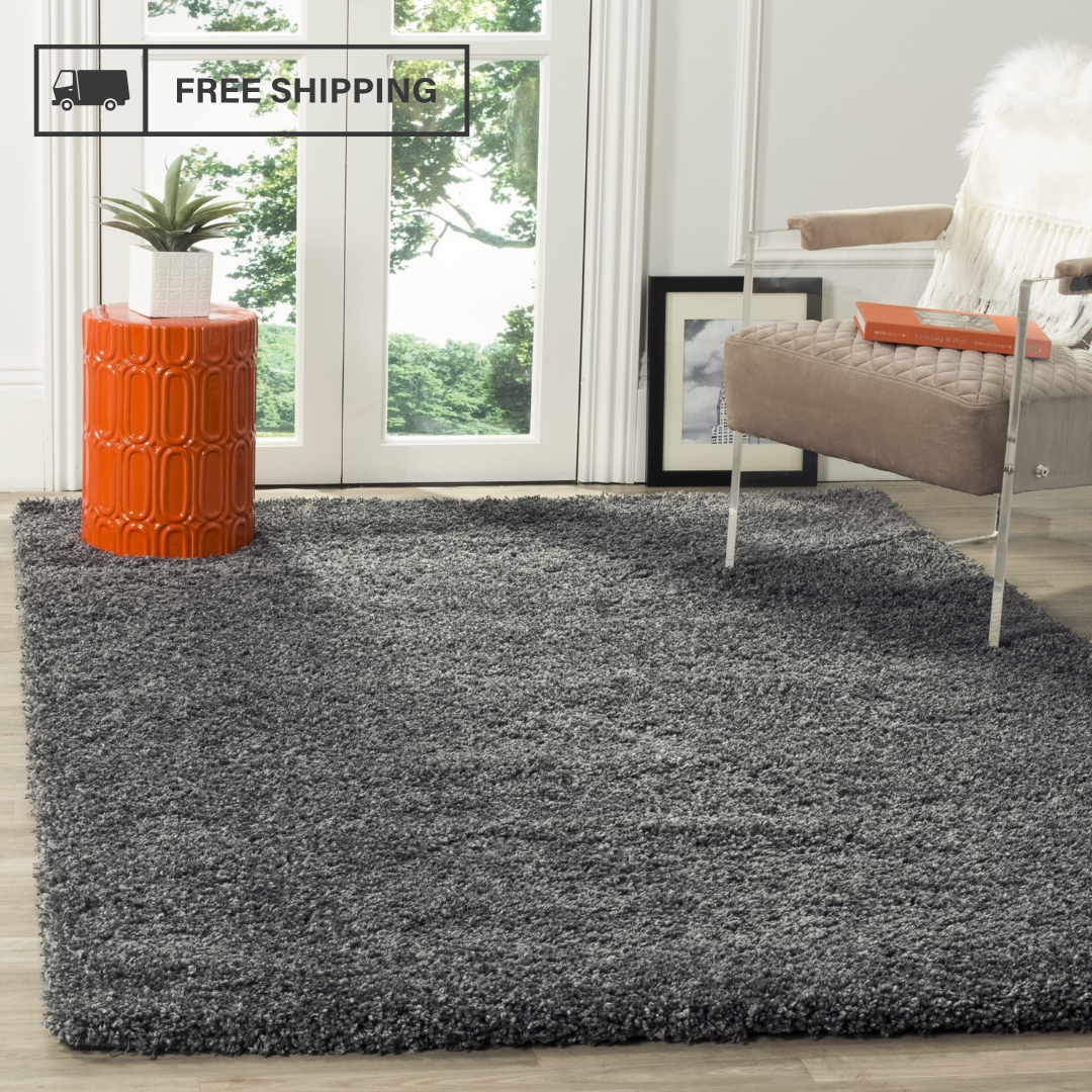 Modern Shaggy Rug Big Fluffy Carpets Floor Mats for Bedrooms Living Rooms Rug UK