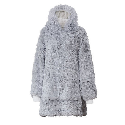 Teddy Faux Fur Fluffy Fleece Hoodie Ladies Oversized Hooded Hoodies Top