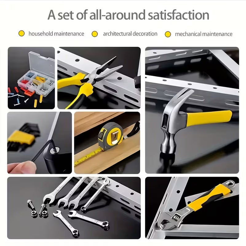 108 Piece Household Hand Tool Set with Storage Case  Home Repair, DIY Maintenance & Auto Repair Toolkit with Socket Wrenches, Screwdrivers & Essential Hand Tools