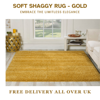 Modern Non Slip Rug Soft Shaggy Bedroom Living Room Carpet Runner Hallway UK