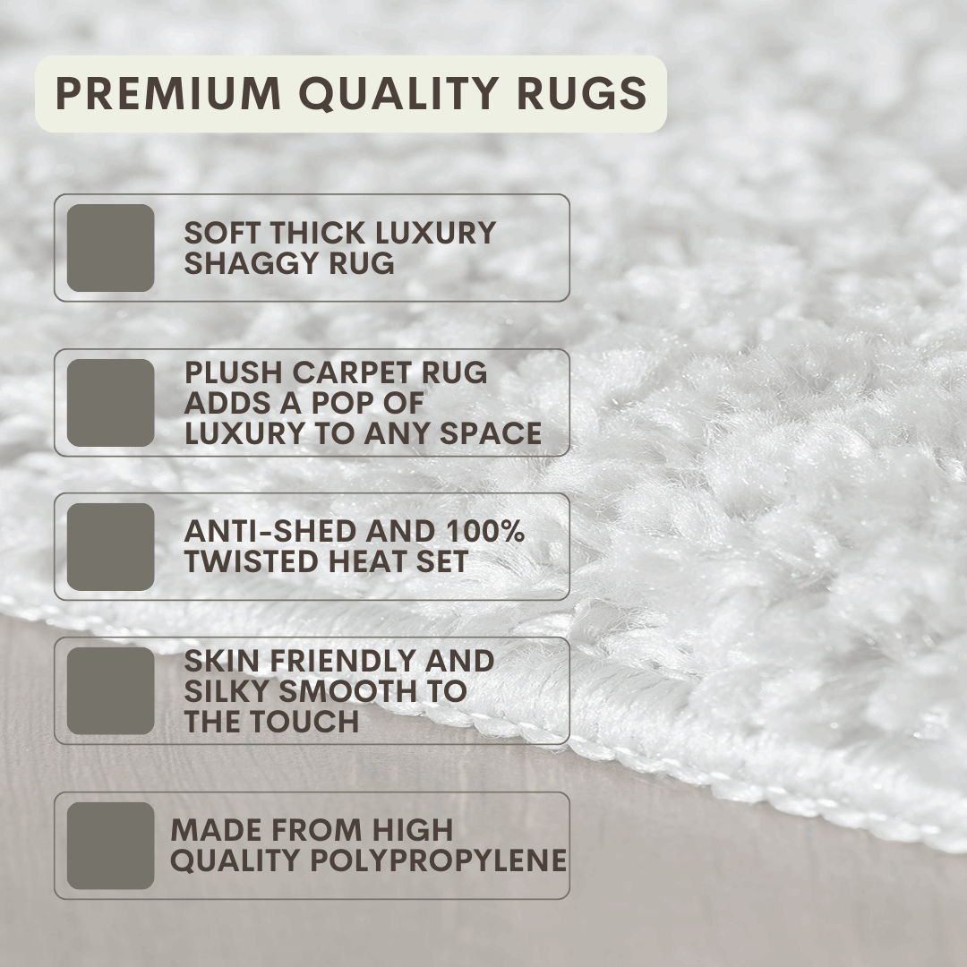 Modern Non Slip Rug Soft Shaggy Bedroom Living Room Carpet Runner Hallway UK