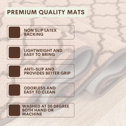 Trellis Indoor Gel Mat Washable Hallway Rugs Kitchen Runner Outdoor Modern Mats