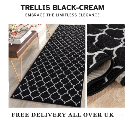 Trellis Indoor Gel Mat Washable Hallway Rugs Kitchen Runner Outdoor Modern Mats