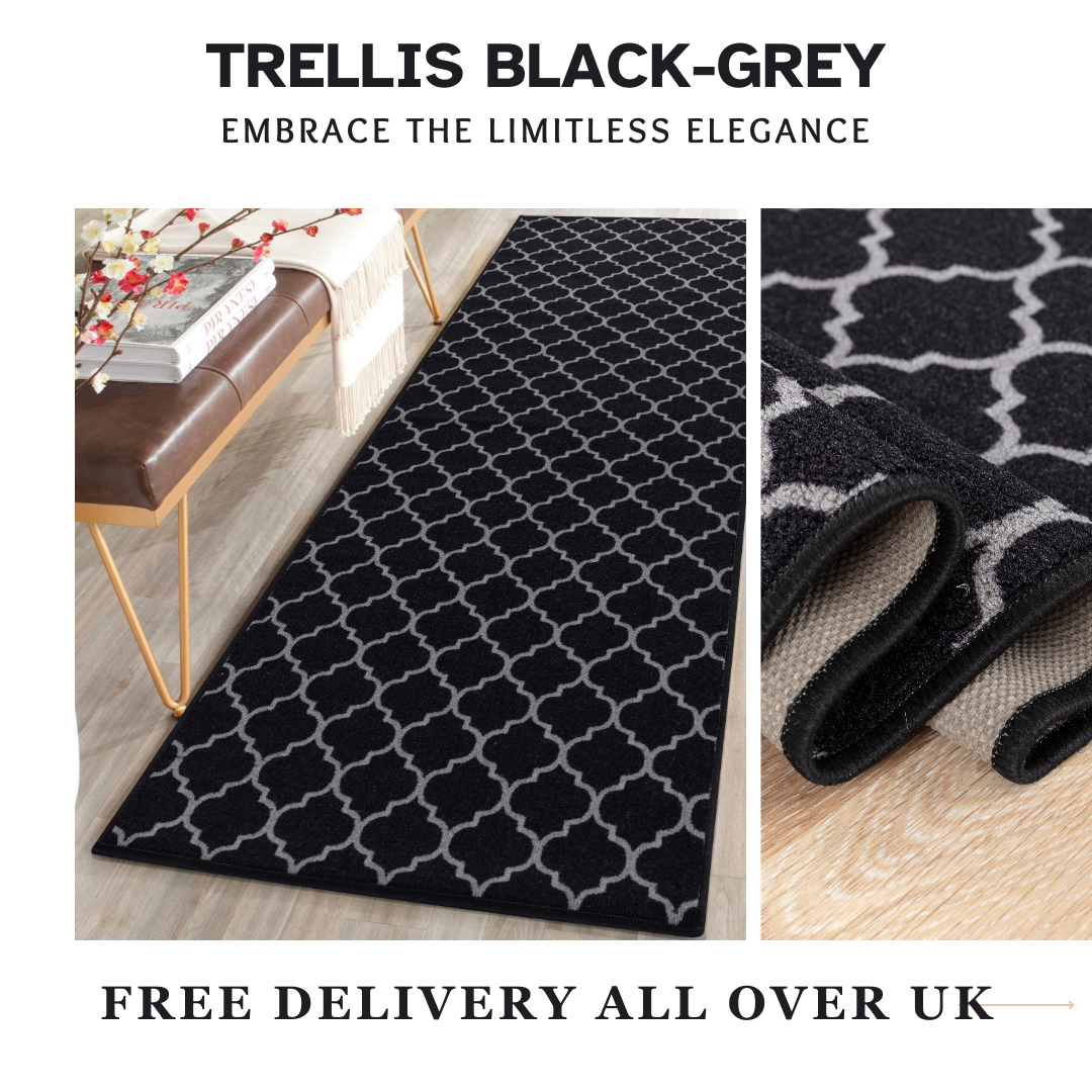 Trellis Indoor Gel Mat Washable Hallway Rugs Kitchen Runner Outdoor Modern Mats