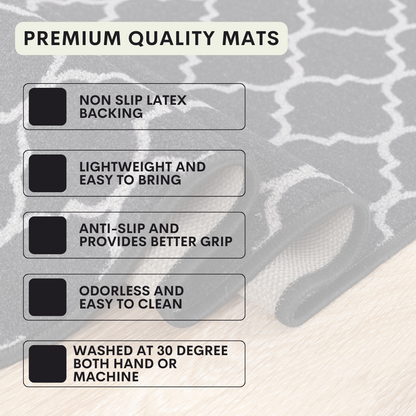 Trellis Indoor Gel Mat Washable Hallway Rugs Kitchen Runner Outdoor Modern Mats
