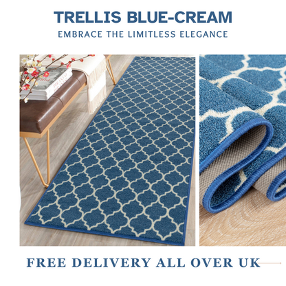 Trellis Indoor Gel Mat Washable Hallway Rugs Kitchen Runner Outdoor Modern Mats