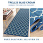 Trellis Indoor Gel Mat Washable Hallway Rugs Kitchen Runner Outdoor Modern Mats