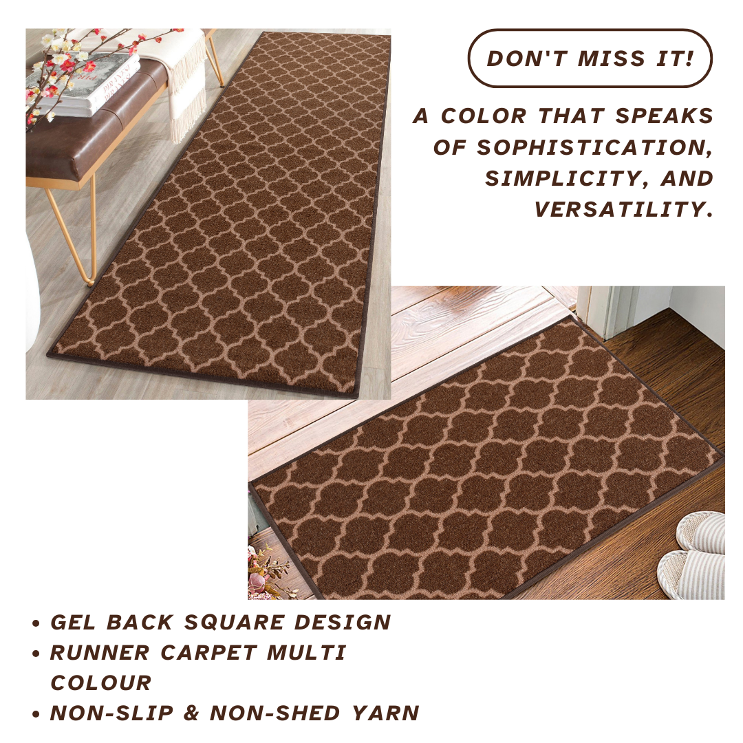 Trellis Indoor Gel Mat Washable Hallway Rugs Kitchen Runner Outdoor Modern Mats