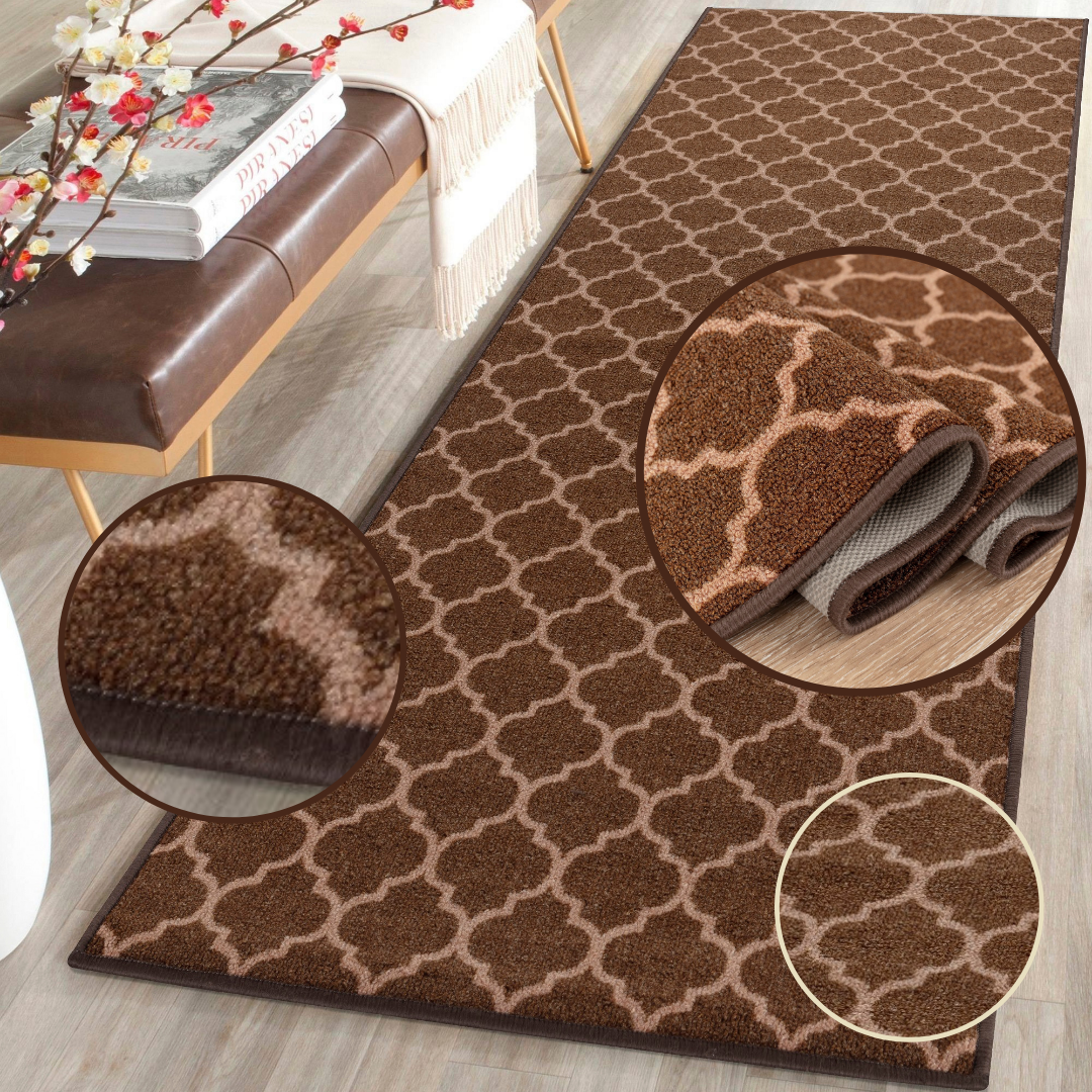 Trellis Indoor Gel Mat Washable Hallway Rugs Kitchen Runner Outdoor Modern Mats
