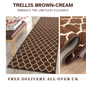 Trellis Indoor Gel Mat Washable Hallway Rugs Kitchen Runner Outdoor Modern Mats