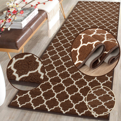 Trellis Indoor Gel Mat Washable Hallway Rugs Kitchen Runner Outdoor Modern Mats