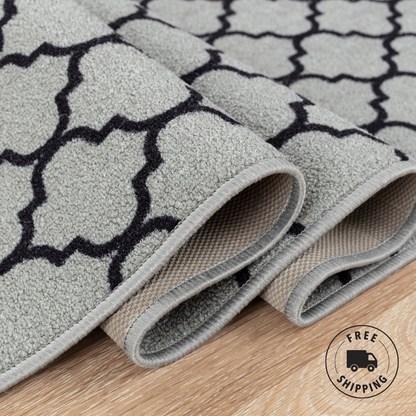 Trellis Indoor Gel Mat Washable Hallway Rugs Kitchen Runner Outdoor Modern Mats