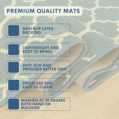 Trellis Indoor Gel Mat Washable Hallway Rugs Kitchen Runner Outdoor Modern Mats