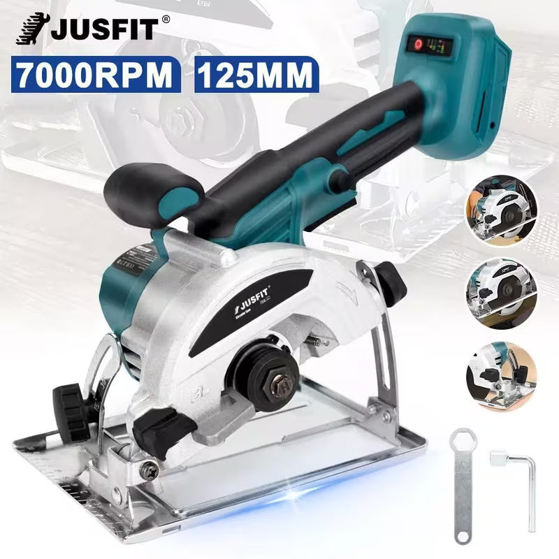 5 Inch Brushless Cordless Circular Saw (Machine Only)  Compact Brushless Power Saw with Digital Display for Wood, Plywood, Laminate Flooring, Plastic & DIY Projects