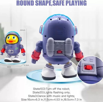 Dancing Astronaut Duck Toy with Music & LED Lights  Interactive Walking Space Duck Toy for Kids, Musical Educational Toddler Toy for Boys & Girls Age 3+