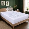 30cm Deep Fit Mattress Protector  Waterproof Full Encasement Zipped Mattress Cover  Double Sided Zip Closure  Hypoallergenic & Breathable