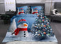Christmas Duvet Cover Bedding Set Xmas Reversible Quilt Sets Single Double King