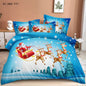 Christmas Duvet Cover Bedding Set Xmas Reversible Quilt Sets Single Double King