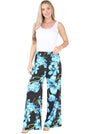 Ladies Women Elasticated Palazzo Flared Trouser Wide Leg Baggy Pants Size 10-24
