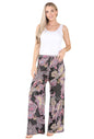 Ladies Women Elasticated Palazzo Flared Trouser Wide Leg Baggy Pants Size 10-24
